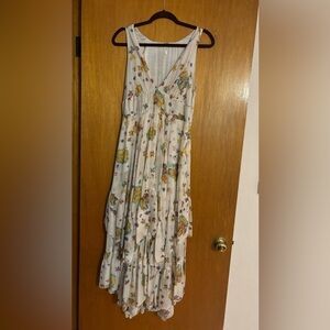 Free People brand Tiered below knee dress.